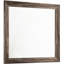 5 pièces pour grand lit, taupe délavé, grain de chêne naturel, cadre photo, glissières de tiroir grand, bois franc d'ingénierie, glissières, miroir et table de chevet