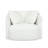 Rory White Sherpa Swivel Accent Chair