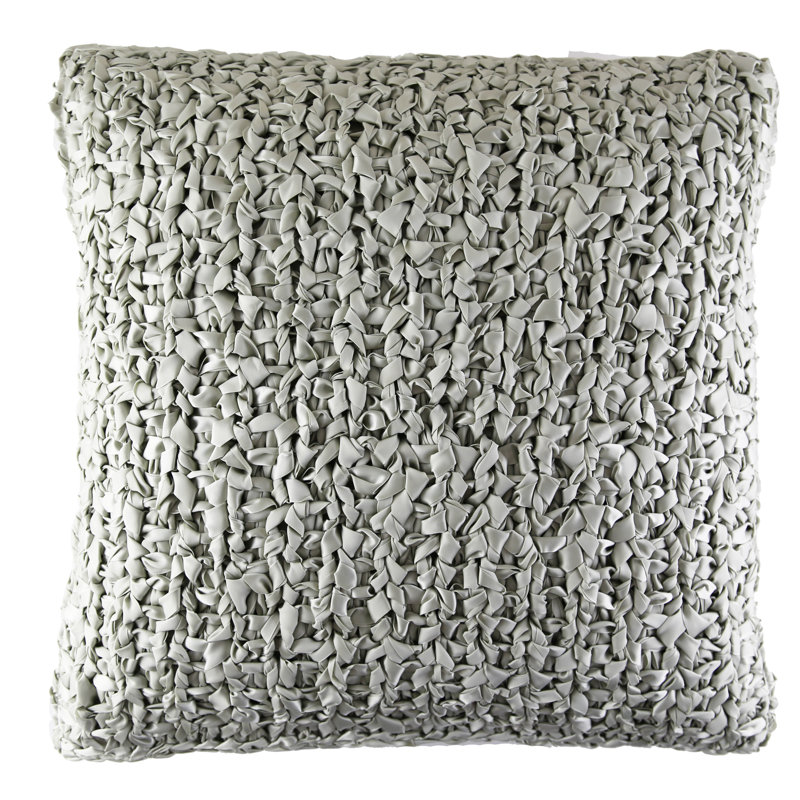 Housse et insert de coussin en tricot Ribbon, Argent