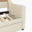 Lit de jour avec trundleupholsted Lit de jour avec station de charge et DEL-577627944
