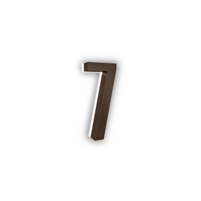 Lumanumbers 7" H ABS Floating Mount House Number