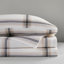 Ensemble de draps pour lit simple avec texture en velours brossé et passepoil profond