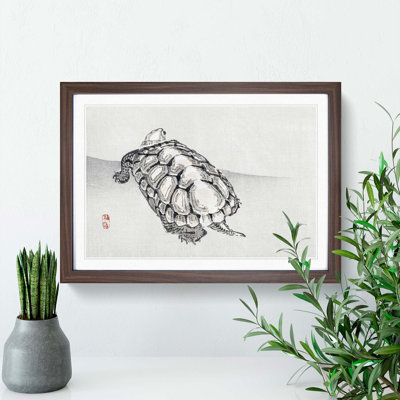 Turtle by Kono Bairei - Picture Frame Painting Print