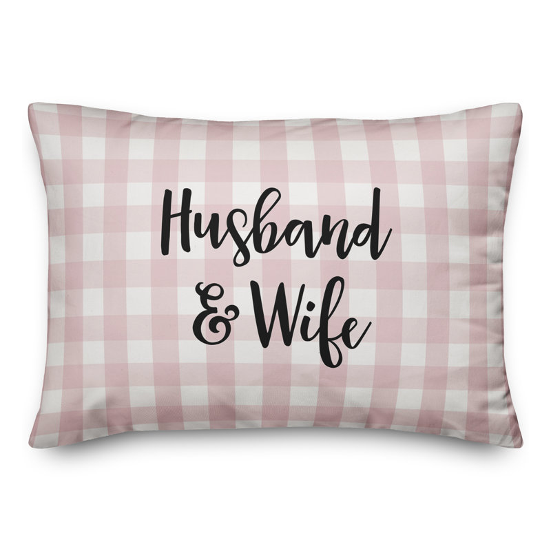 Coussin Husband & Wife, Noir / Rose