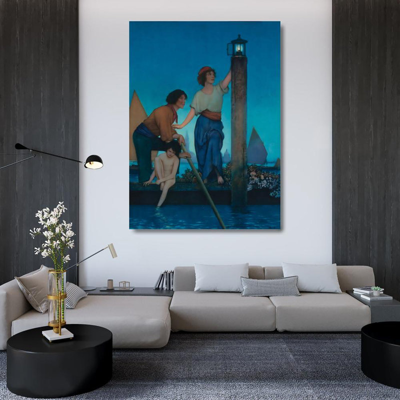 Venetian Lamplighter, 48" H x 35" W