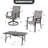 7-Piece Outdoor Dining Set with Textilene Stationary and Swivel Chairs