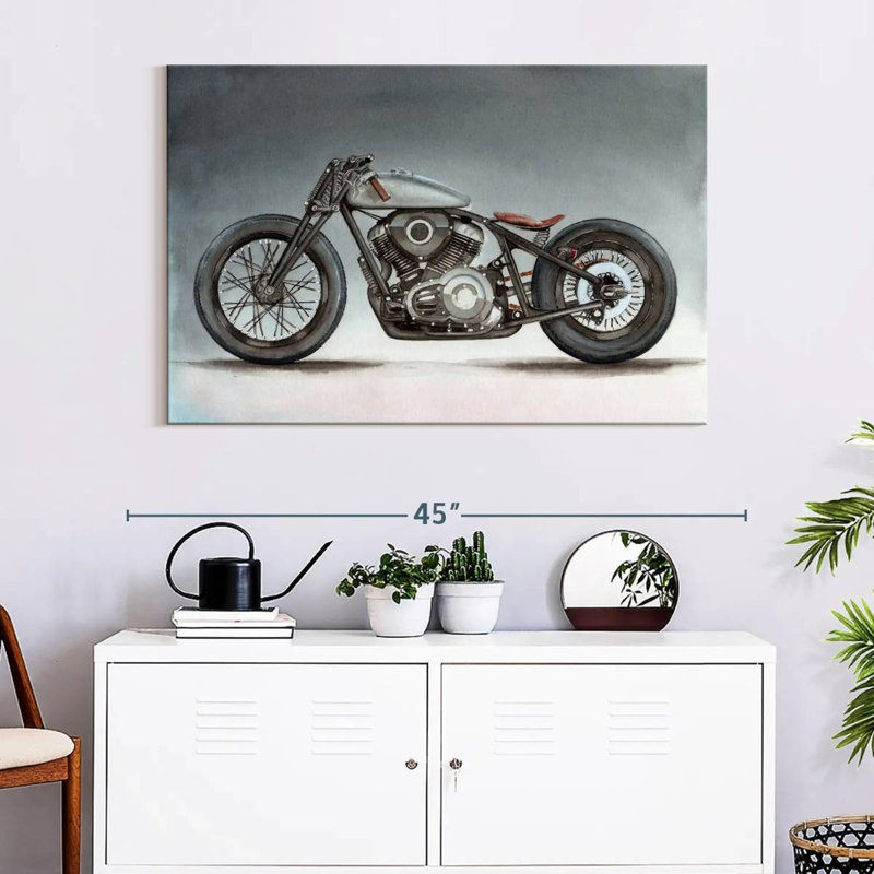 Moto de style rétro, H 26 po x l 39 po