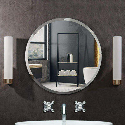 Jyquan Frameless Round Mirror