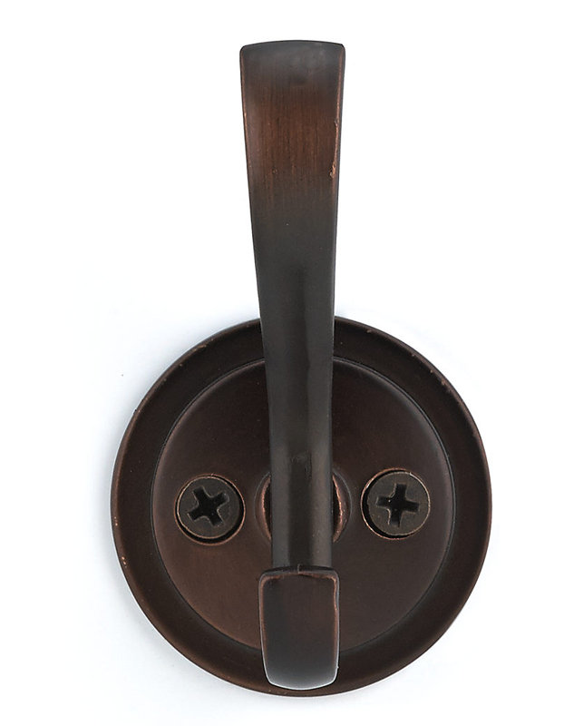 Classic Metal Wall Hook, Brushed Oil-Rubbed Bronze
