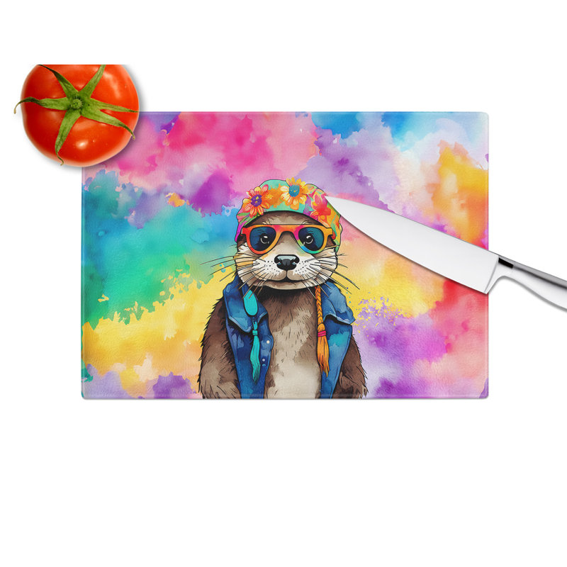 Planche à découper en verre Hippie Animal