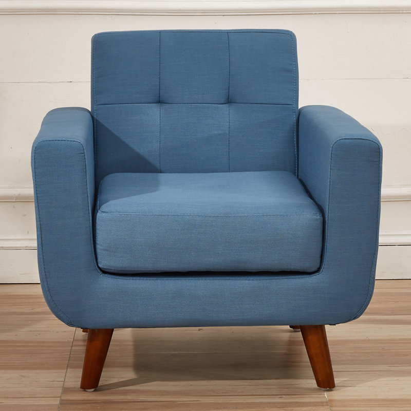 Zohaib Upholstered Accent Chair, Payne's Gray