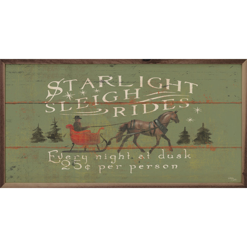 Holiday Holidays II Starlight Sleigh Rides par Wellington Studio, H 18 po x l 36 po