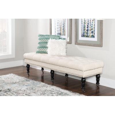 Athylene Linen Upholstered Bench