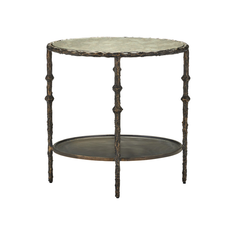 Table d'appoint Spalzato, 25.25” H x 24.75” W x 19” D