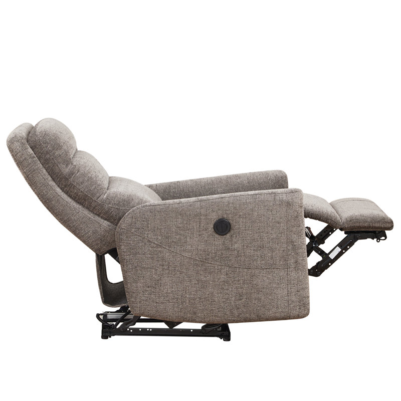 Fauteuil inclinable électrique de 31 po surdimensionné avec appui-tête réglable, structure en bois FSC et capacité de poids de 360 lb.