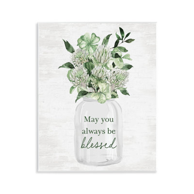 Be Blessed Bouquet Wall Plaque Art by Lettered and Lined