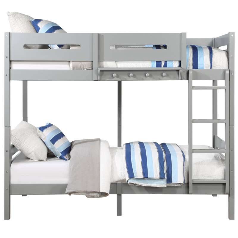 Twin/Twin Bunk Bed, Gray