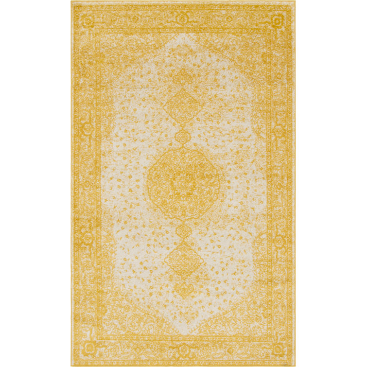 Tapis oriental jaune