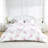 Rose Percale Cotton Printed Toile Duvet Cover Set-98200073-122444987