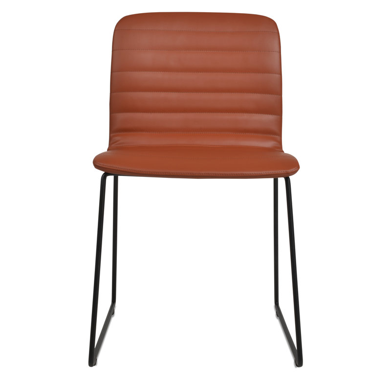 Isa Wire Side Chair, Cinnamon, Chrome