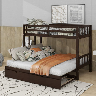 Twin Over Pull-Out Bunk Bed With Trundle