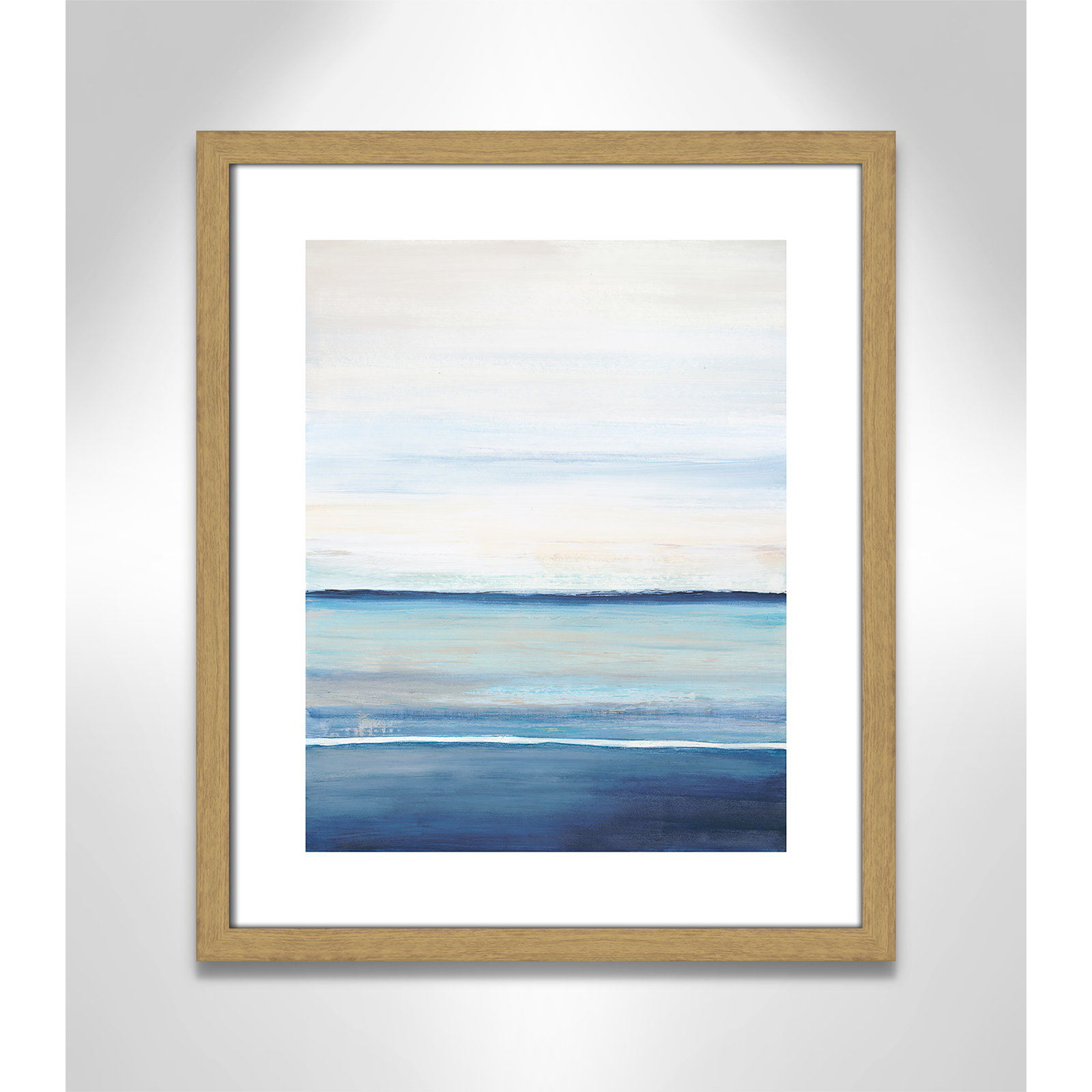 Distant Whispers by Filippo Ioco - Painting Print, Beige Wood Framed Paper, 19" H x 16" W x 0.75" D