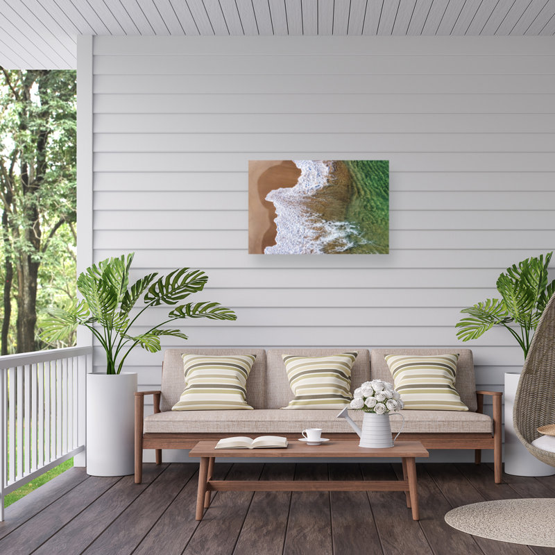 Décoration murale d'extérieur Milania Art Of Waves 3, L 32 po x H 22 po