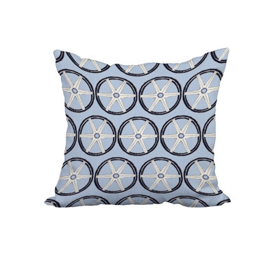 Housse et insert de coussin en coton à motif géométrique Nautical