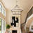 59-Inch Wagon Wheel Chandelier with Adjustable Height