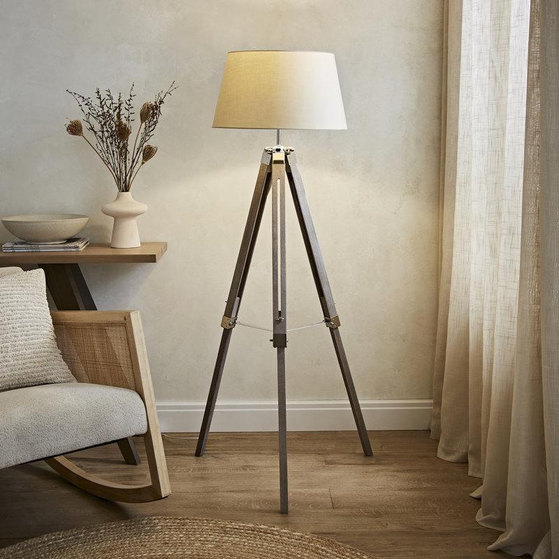 Bella Vista 153cm Tripod Floor Lamp, Beige