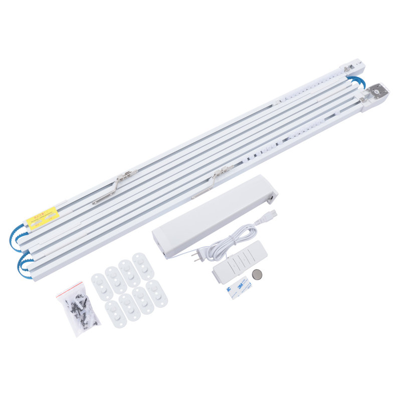 Tringles à rideaux électriques en aluminium avec télécommande Stancuta 4M