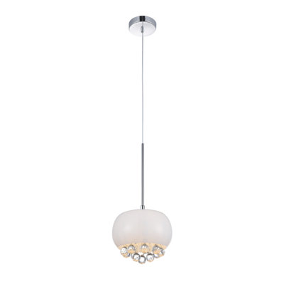 Quince 1 - Light Chrome Drum Pendant