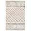 Meknes Wool Geometric Area Rug in Cream-1676868570