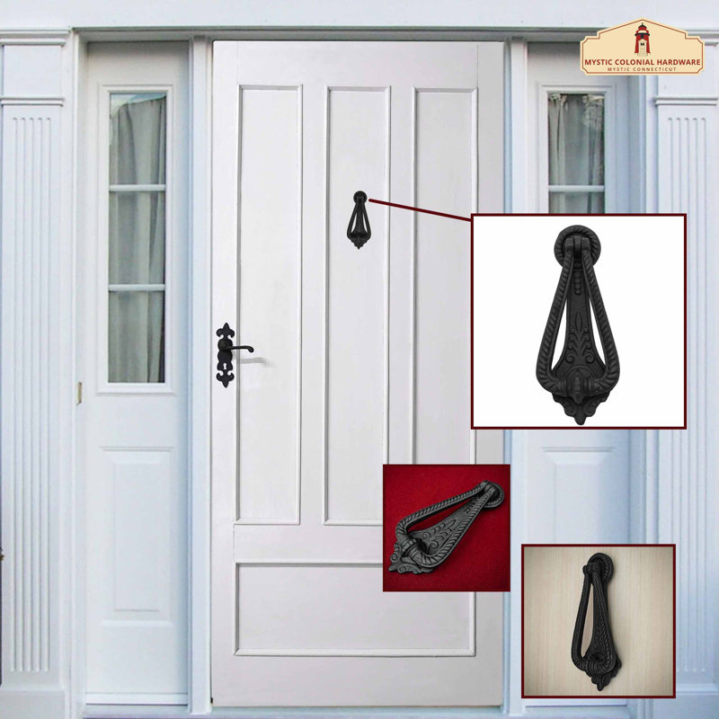 Black Cast Iron Georgian Style 7" Door Knocker