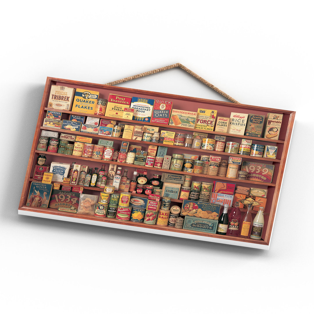 Vintage Pantry Wooden Hanging Plaque