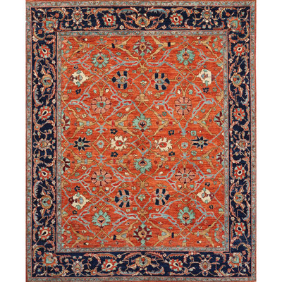 Tapis multicolore de haute qualité noué à la main