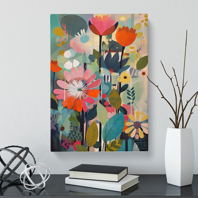 Kanesha Flowers Orphism Design Vol.9 - Wrapped Canvas, 50cm H x 35cm W x 3cm D