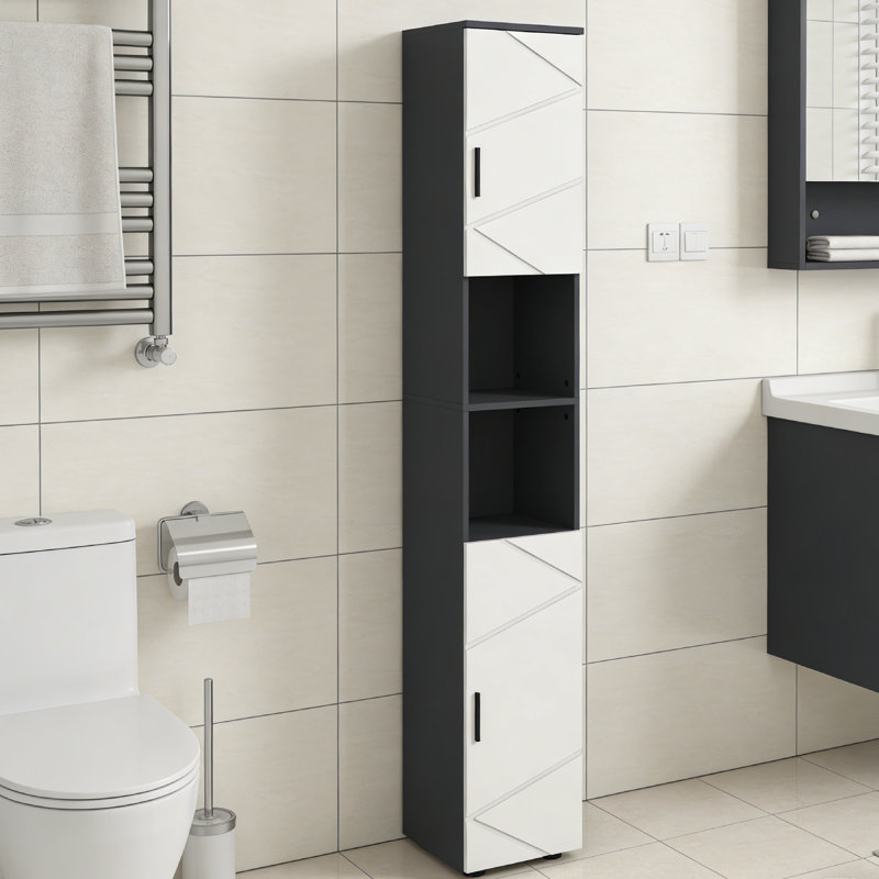Bathroom Storage Cabinet, Black