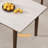 6 - Person White Rectangular Solid Wood Sintered Stone Tabletop Dining Table Set-110529527