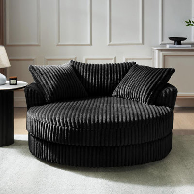 Skyler Upholstered Swivel Armchair