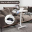 Adjustable Tilt Overbed Bedside Table With Wheels Mobile Laptop Tray-451884083