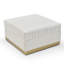 Repose-pieds contemporain en velours capitonné contemporain-30309310