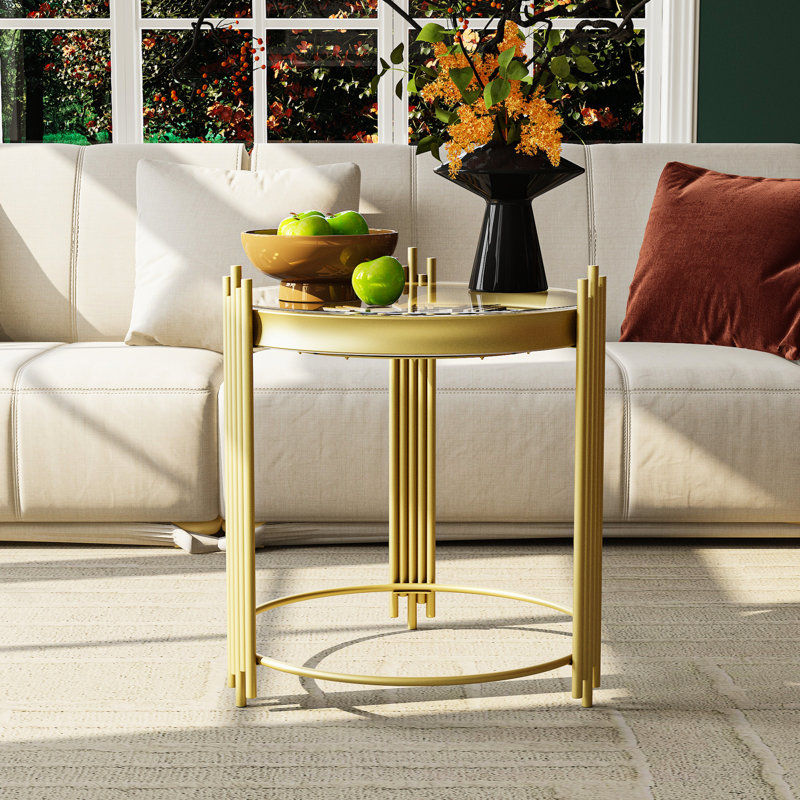 Unique End Table With Clock Top