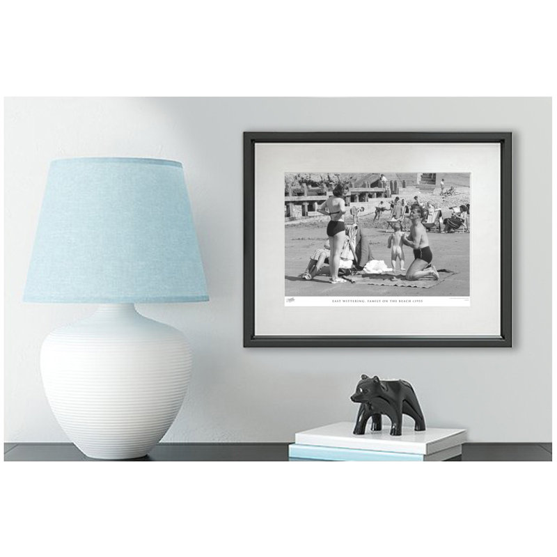 East Wittering, Family On The Beach C1955 by Francis Frith - Single Picture Frame Print, 45cm H x 60cm W x 2.3cm D