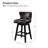 Amecia 29.5"Classic Swivel 360-degree Bar Stool With Solid Wooden Legs-634144072