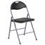 Chaise pliante rembourrée en vinyle Oliverson