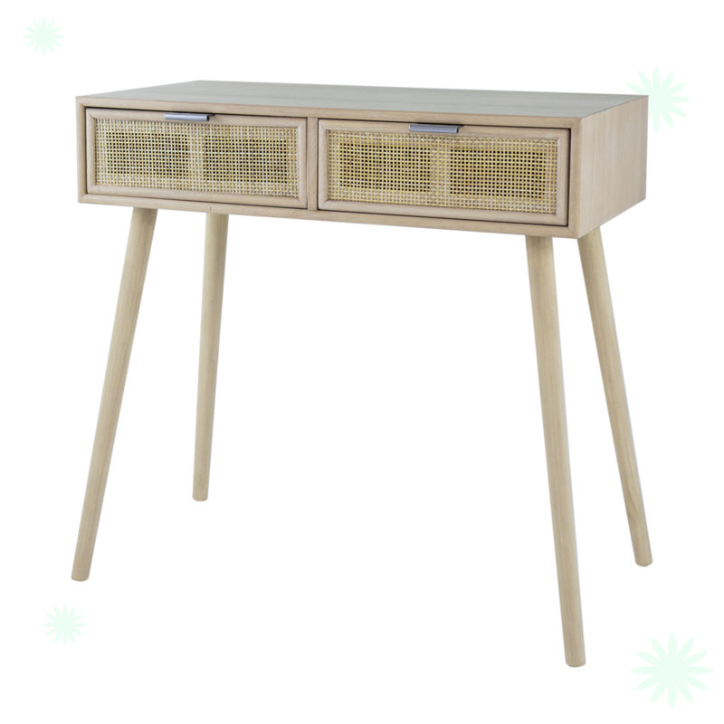 Console, Plateau chêne / base chêne