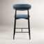 Tabouret de bar rembourré à hauteur de comptoir avec cadre en métal et repose-pieds (ensemble de 3)-1541509979-1541509980-1541509982