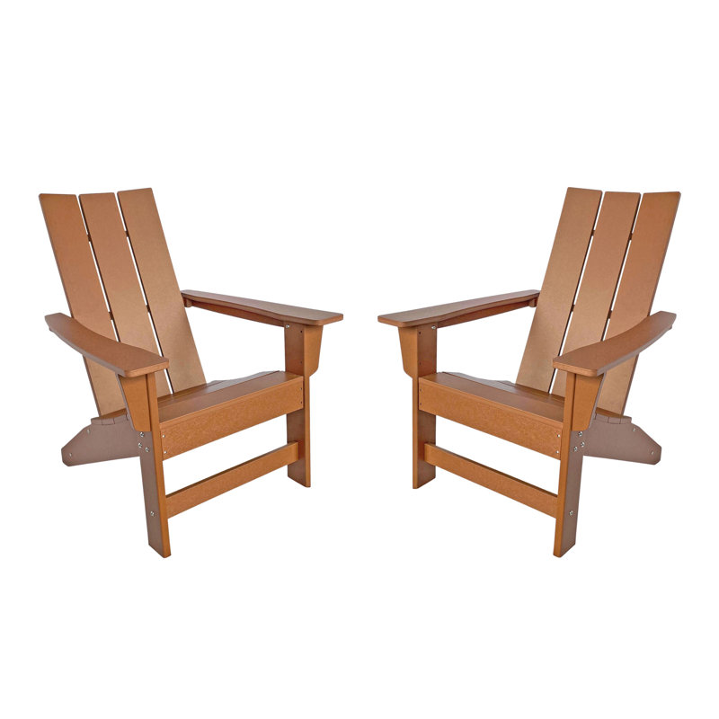 Chaise Adirondack d'extérieur Brazzell, Brun