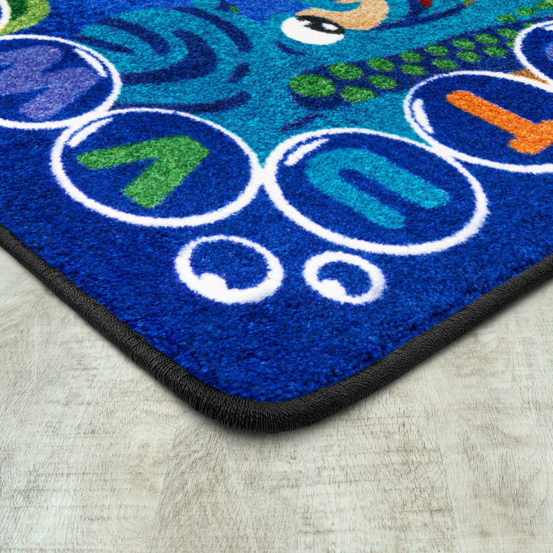 Underwater Readers by Joy Carpets Area Rug, Rectangle 7'8" x 10'9"